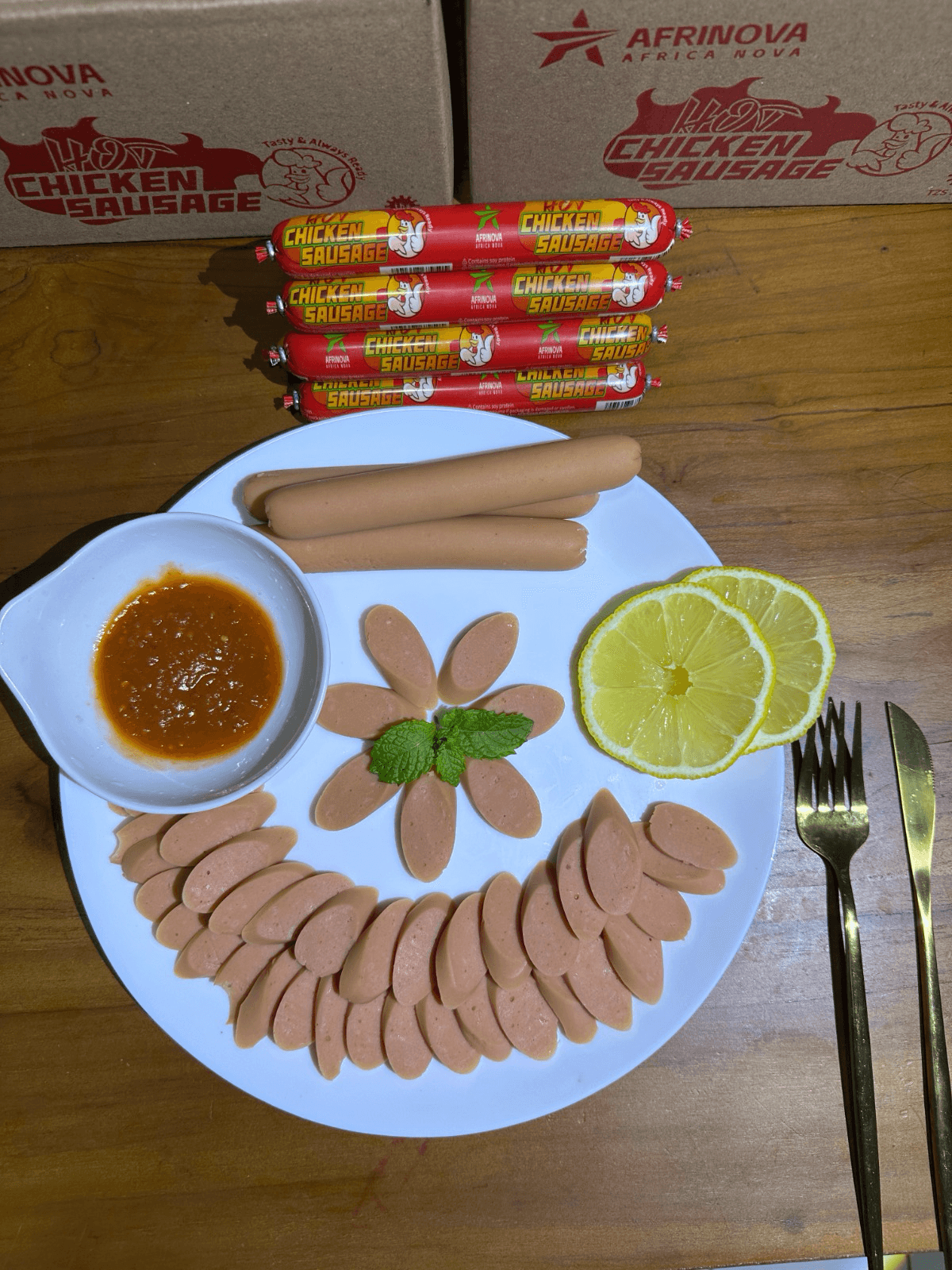 AFRINOVA sausage grill — appetizing product imagery